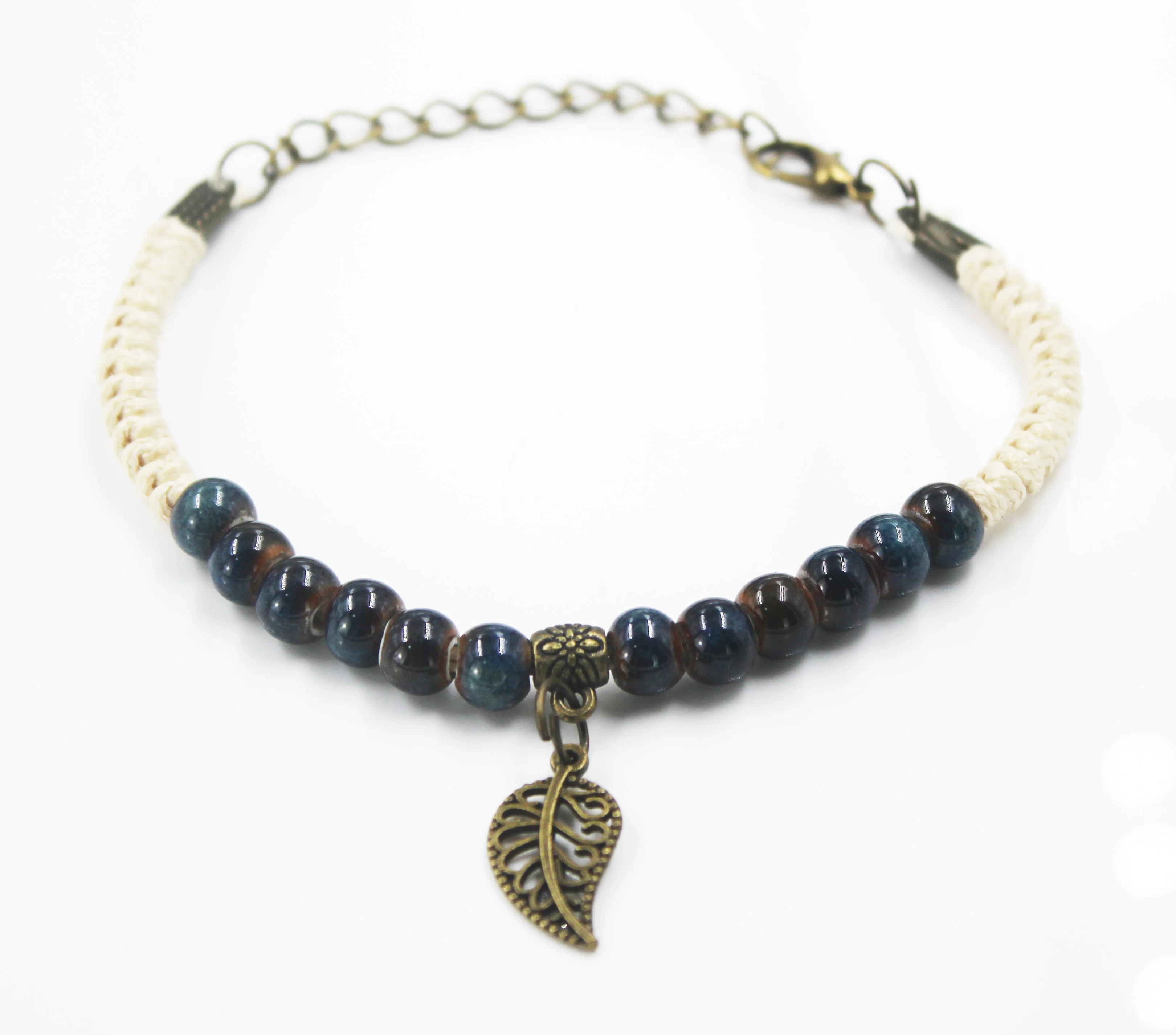 BMZ 2024 hand made manual braided ceramic jewelry ceramic germanium bracelet