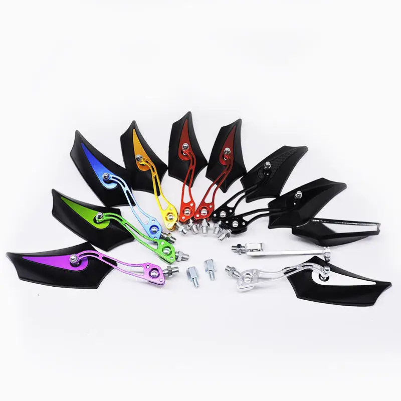Motorcycle Accessories  Motorcycle Rear View Mirror Ruckspiegel  8mm Thread Bolts Universal Driving Mirror For E Bike Scooter