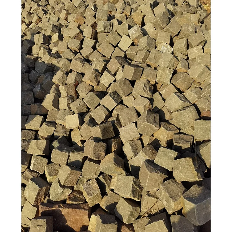 High Quality Yellow Sandstone Block Pavers Stone Sandstone Veneer For Exterior Floor Cladding Stone Tile