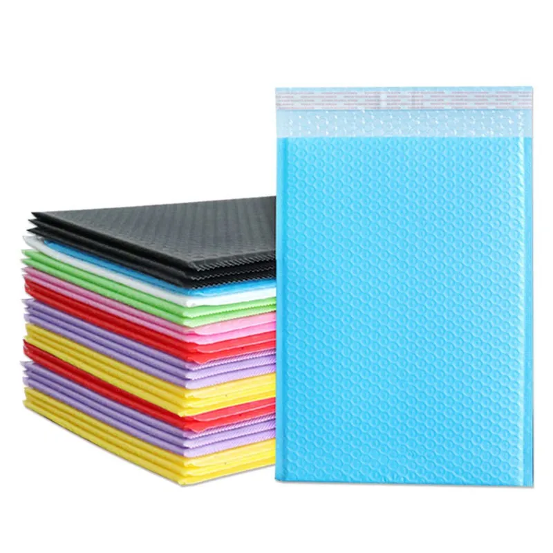 Custom Colors Mailers Bag Poly Co-extruded Film Bubble Mailer Padded Envelope Shockproof Foam Shipping Bag Ecommerce Express Bag