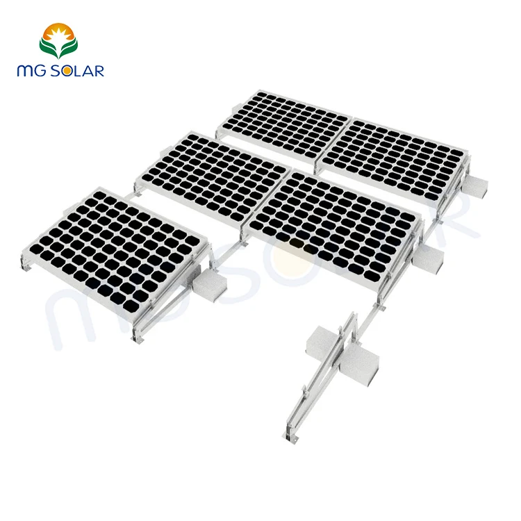 Chinese Solar PV Structure Supplier Flat Roof Racking Solution Factory Pre-assembled Rail-less & Ballast Mount System