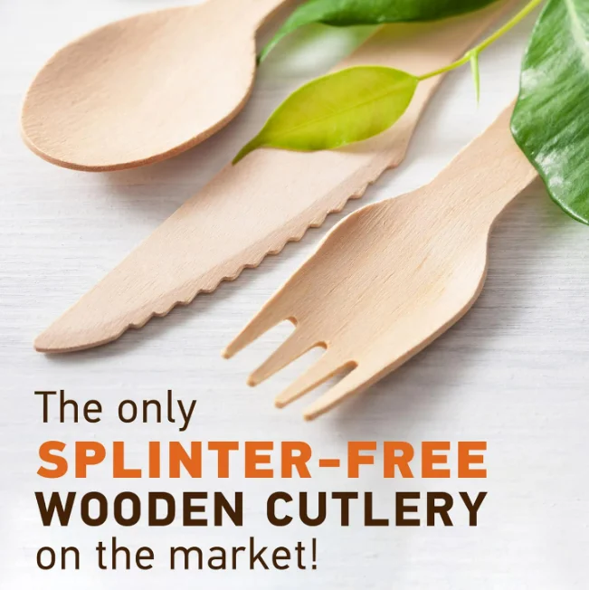 Low-Priced Customized Logo Bamboo Tableware Set Includes Knife Fork Spoon for Hotel Takeout Disposable Eco-Friendly Cutlery