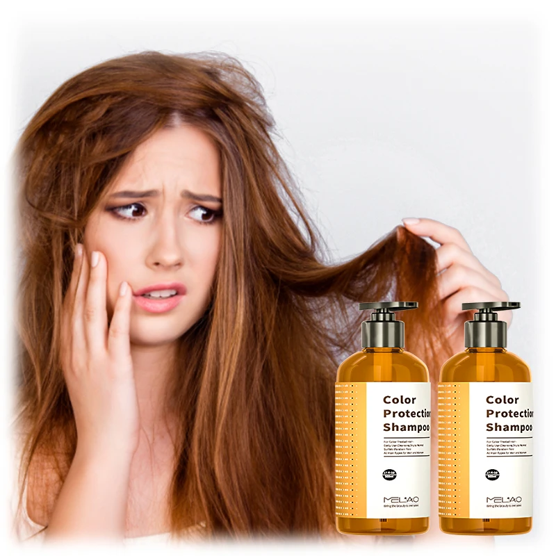 Luxury Customized Color Protect Shampoo Organic Aloe Vera Coconut Prevents Fading Hair Wash Shampoo For Anti-Fade High Shine