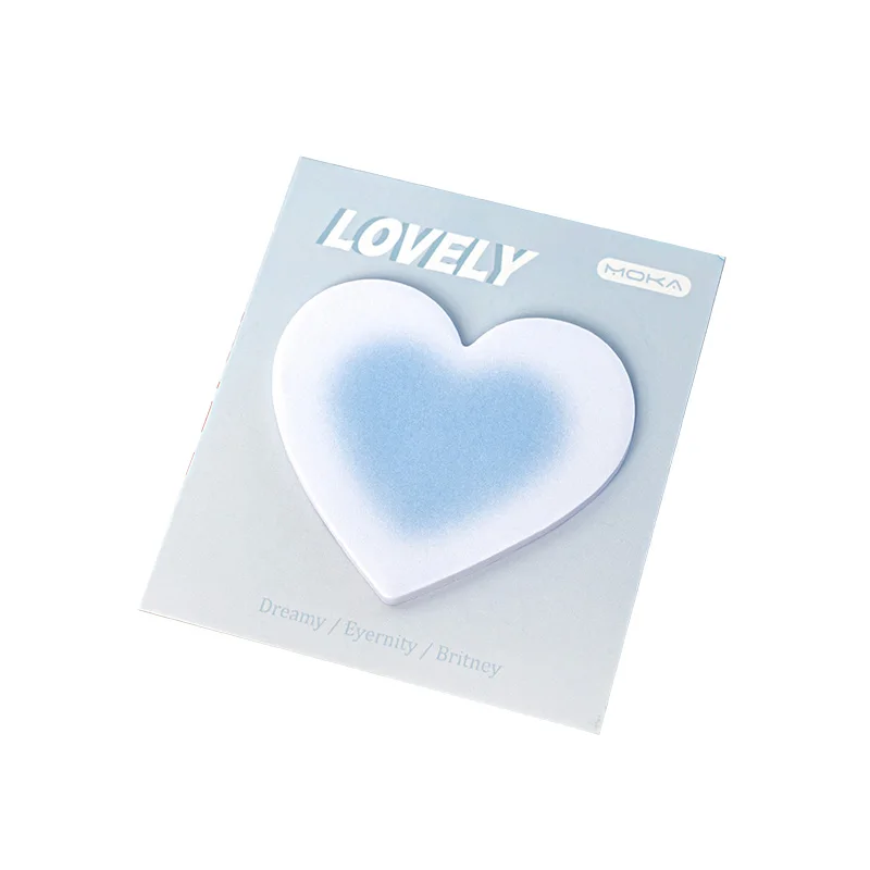 Creative Love star gradient memo pad Sticky Note Office teaching students eco-friendly stationery N times sticker custom