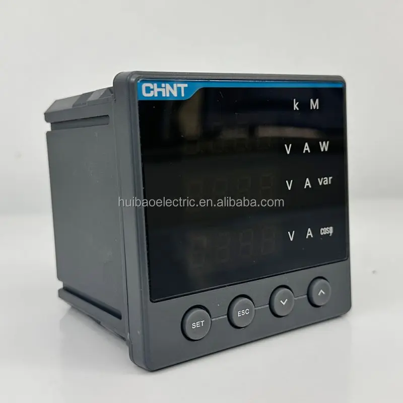 Chint PD666-6S4 PD666-8S4 380V/5A three-phase multi-function digital display RS485 communication current and voltage meter
