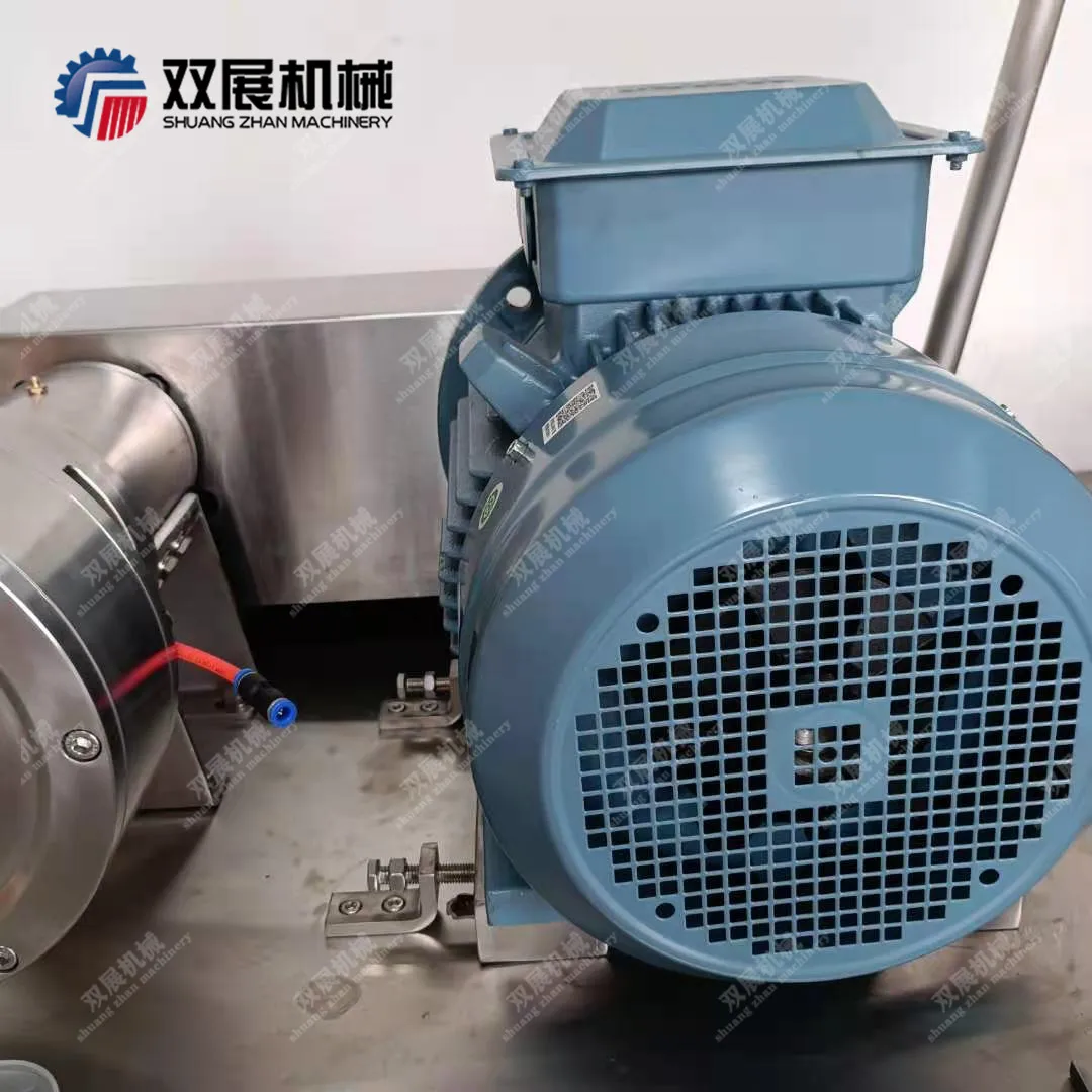 Stainless Steel Food Grade Inline Mixer Emulsifier Three Stage Homogenizing Pump with Trailer ABB motor