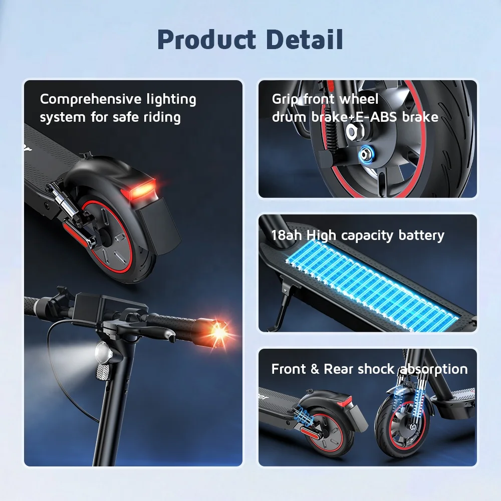 10 Inch 750W Motor iScooter i10max E scooter