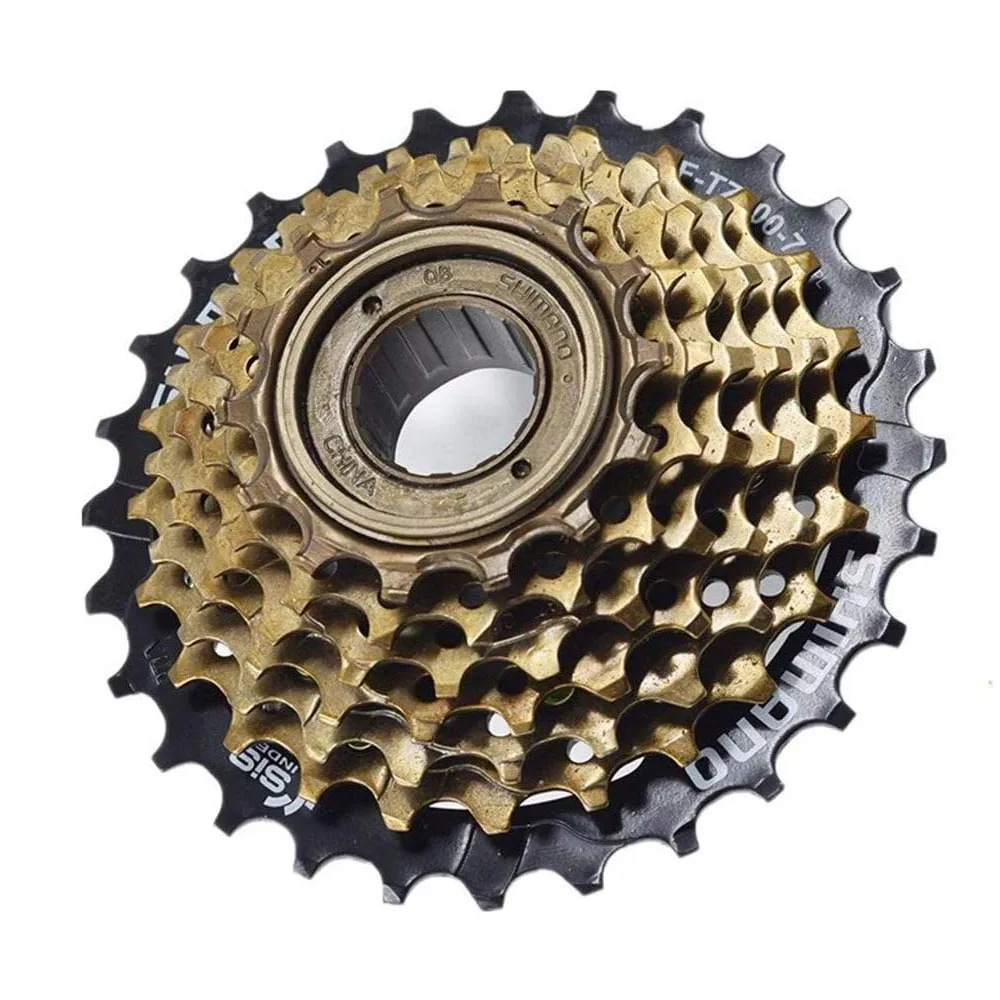 
Shimano 7 Speed MF-TZ500-7 Index 14-28 Freewheel Block Screw On Cassette Cog MTB 