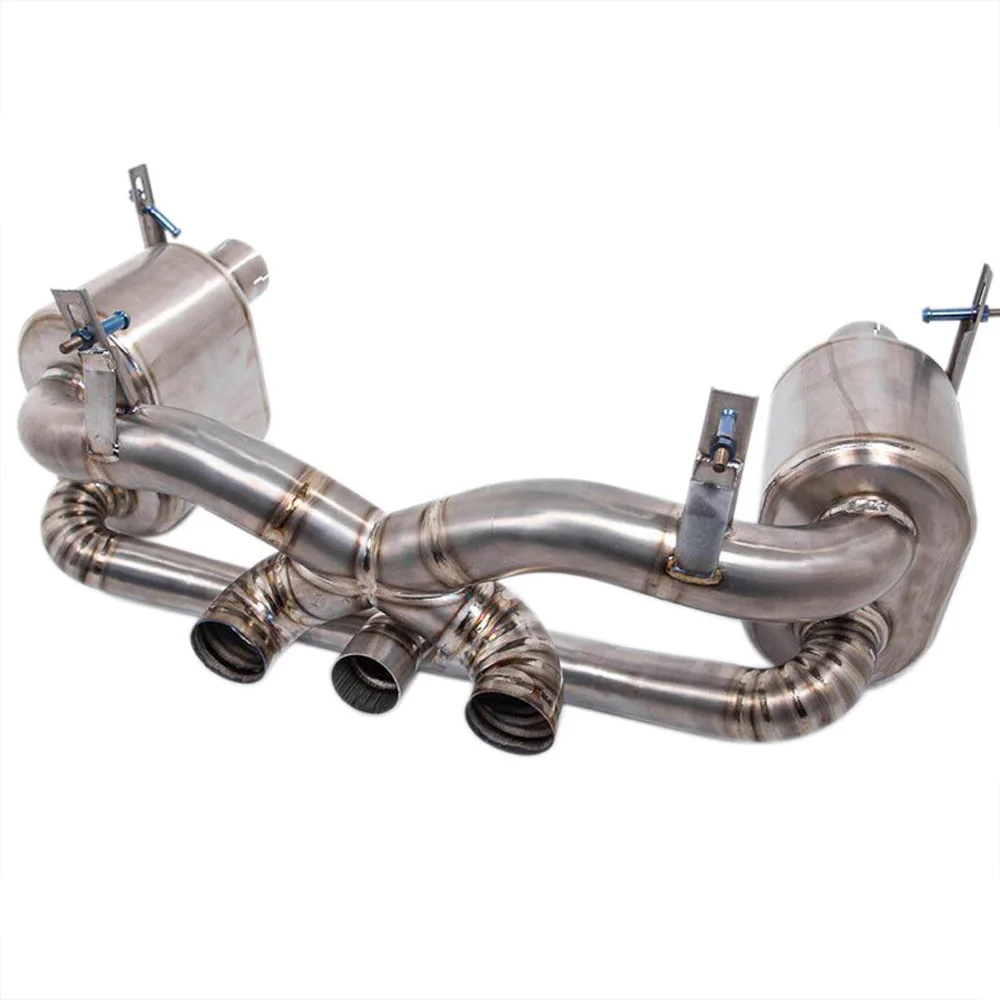 Manufacture Titanium exhaust for Ferrari 458 auto parts car with catalytic converter