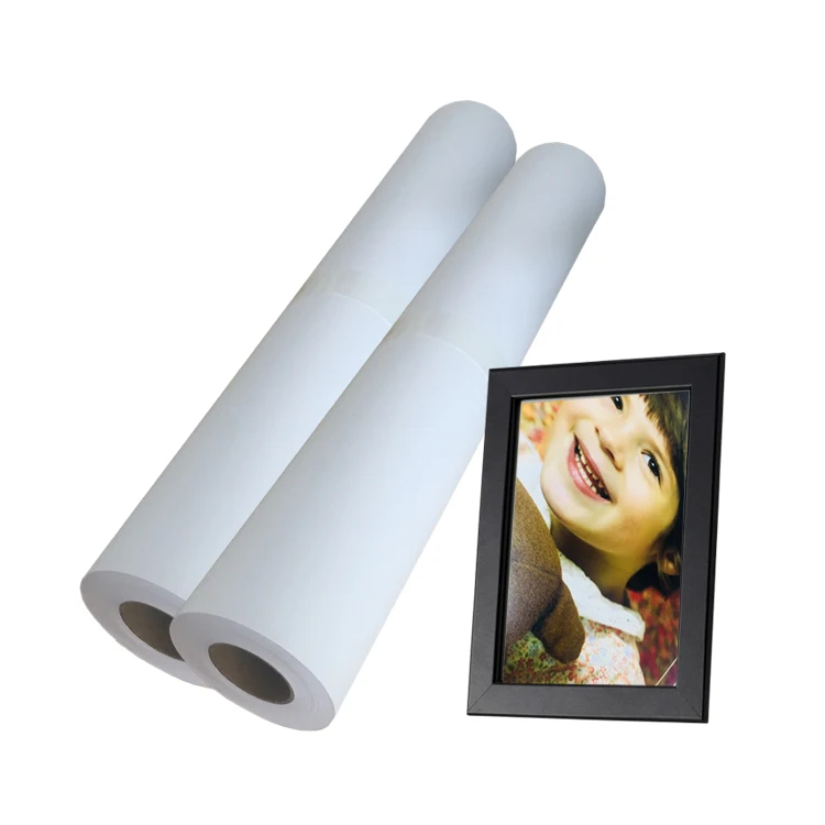 Wide Format 240gsm RC Luster Semi-glossy Inkjet Photo Paper Roll 24 inch