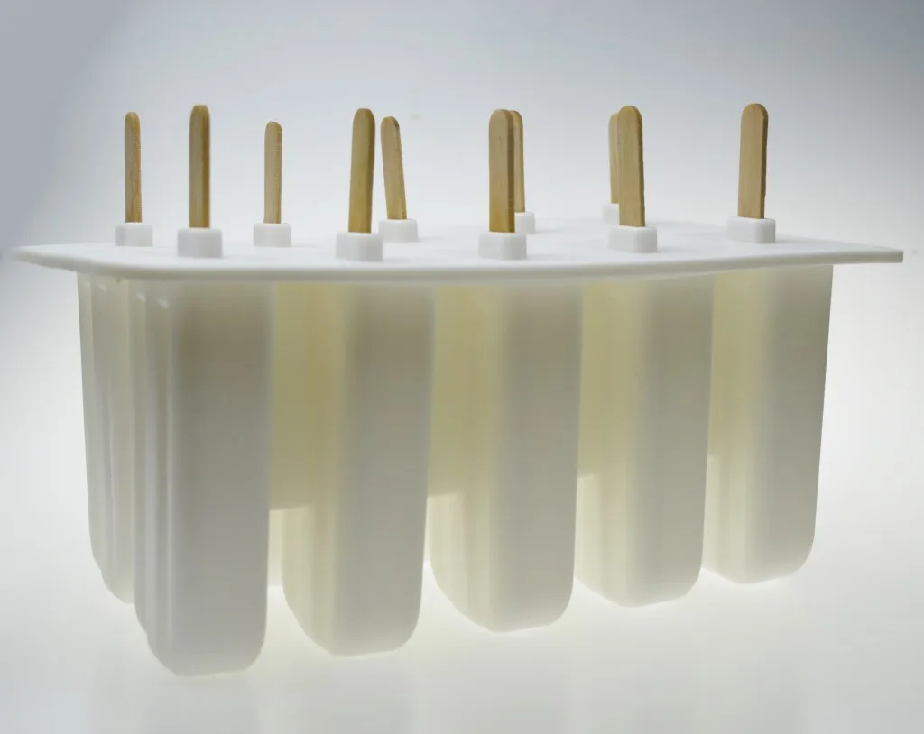 
White Red Pink Blue Green Yellow Summer Hot 10 Ten Hole Silicone Ice Cream Popsicle Ice Tray Silicone Mold 