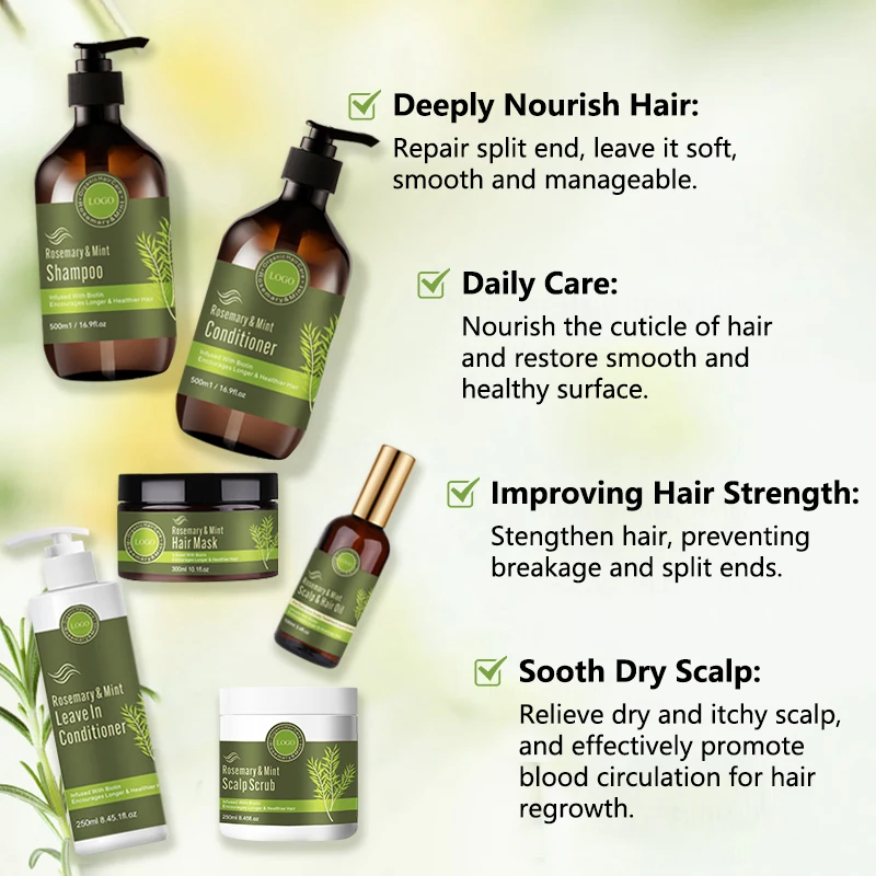 Органический шампунь для восстановления роста волос с розмарином