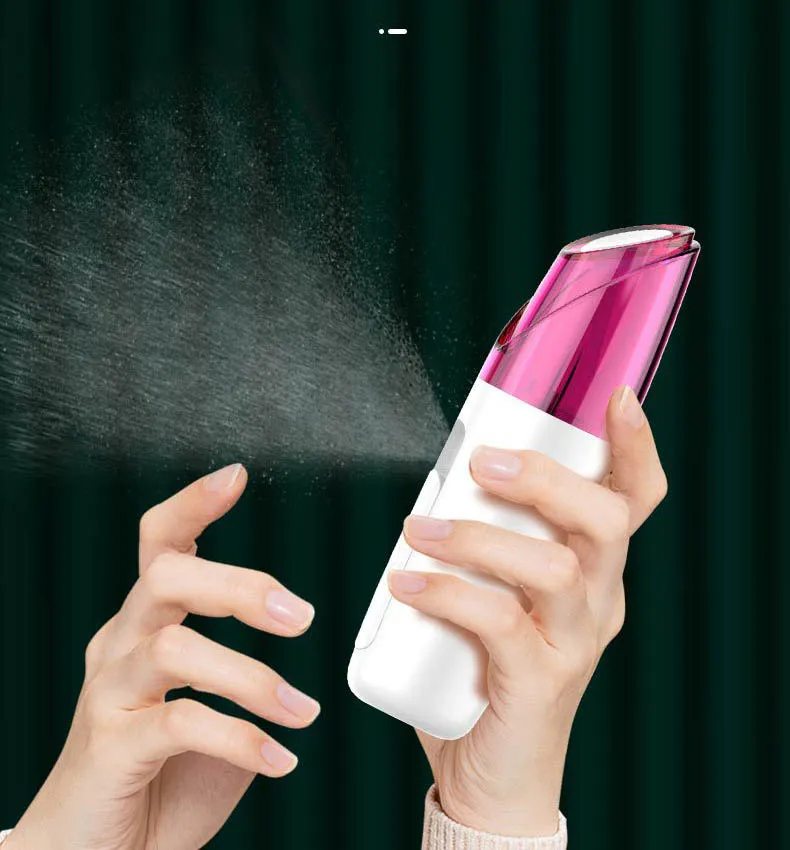 Mini Spa Portable Facial Sprayer Handy Water Hydrogen Facial Steamer Face Moisturizing Beauty Instrument Nano Mist Ion Sprayer