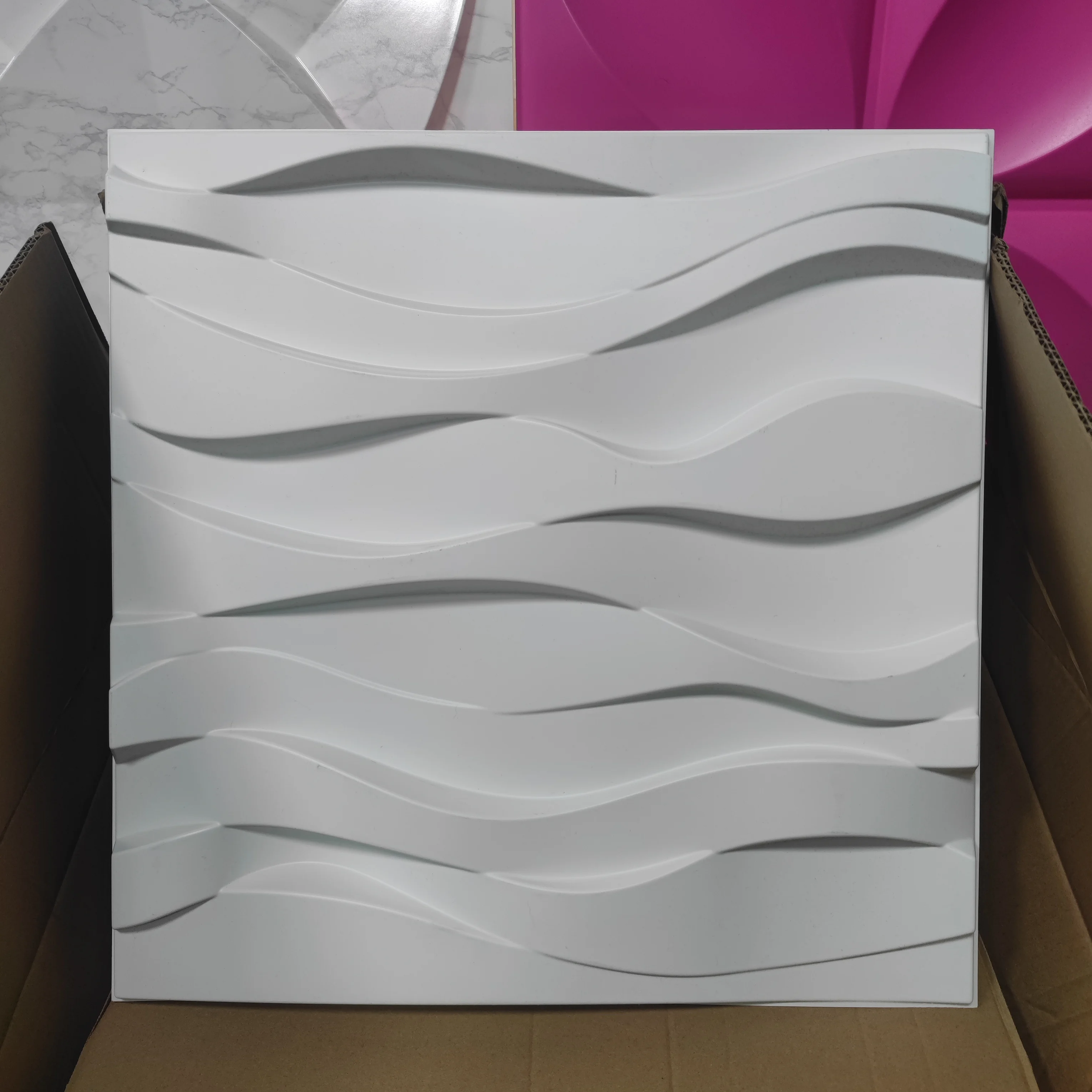 Wall Decor Tiles 3D Interior Plastic PVC Wallpaper Panel Home Decoration 3d Wall Panels