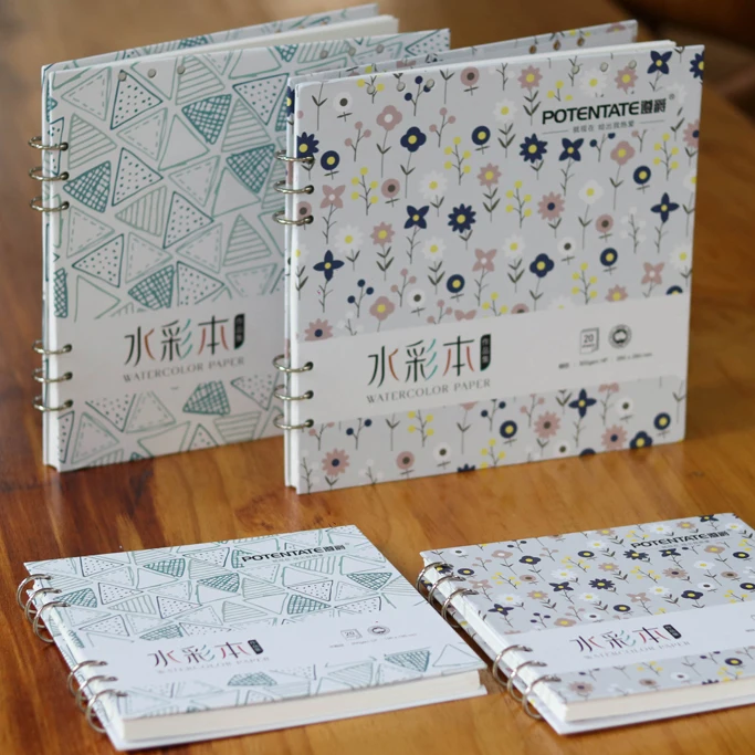 Potentate Watercolor Paper book work collection loose leaf Cold Press 260x260mm