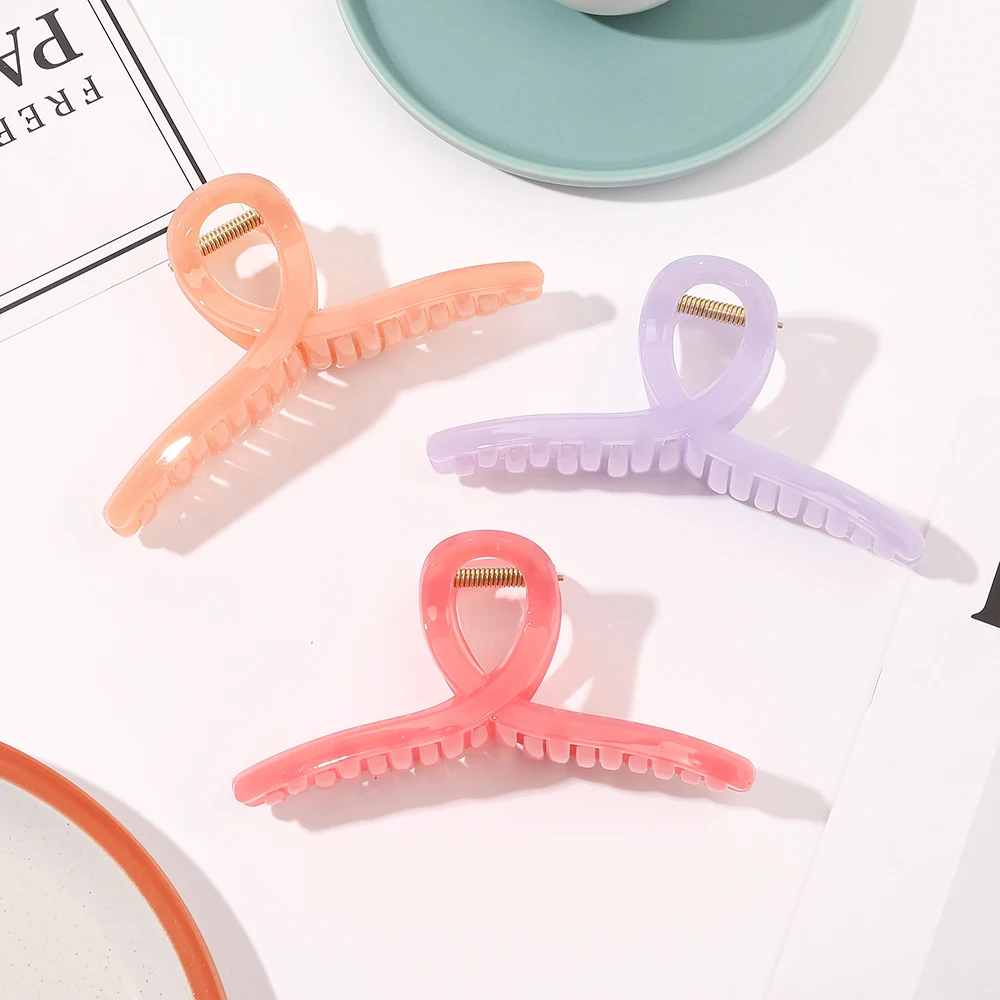 custom hair claws extra large jumbo acetic claw clips for thick hair 13cm claw clips hair women accessories