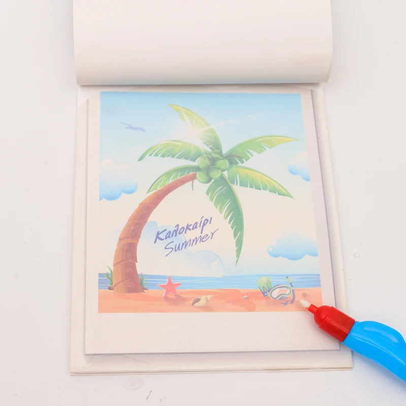 Детская книга с волшебными граффити на заказ, книга с волшебной акваписью для учеников начальной школы