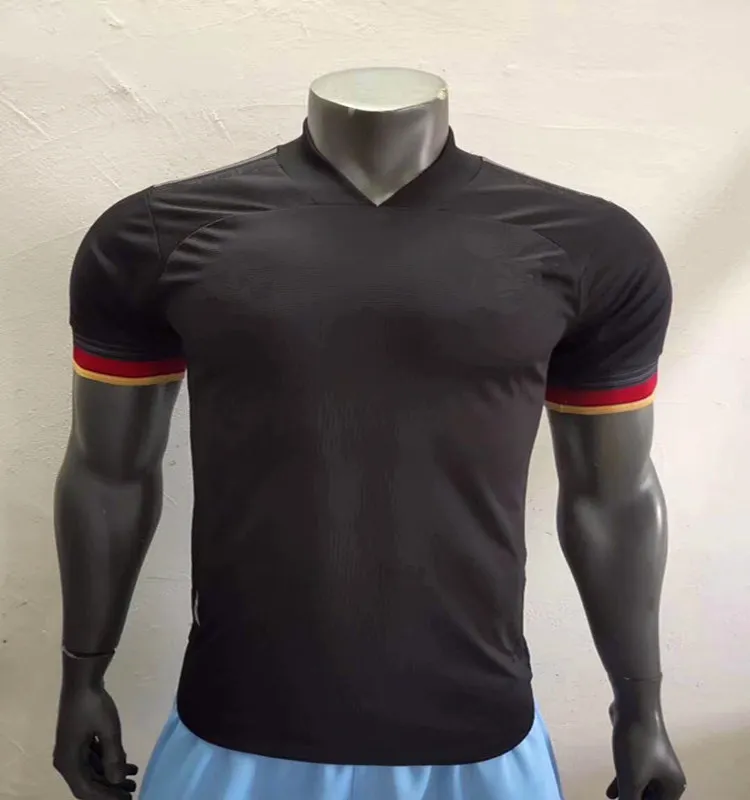 Thailand black soccer jersey 2021 player version thailand quality black Kroos Werner Reus Kimisi football shirt
