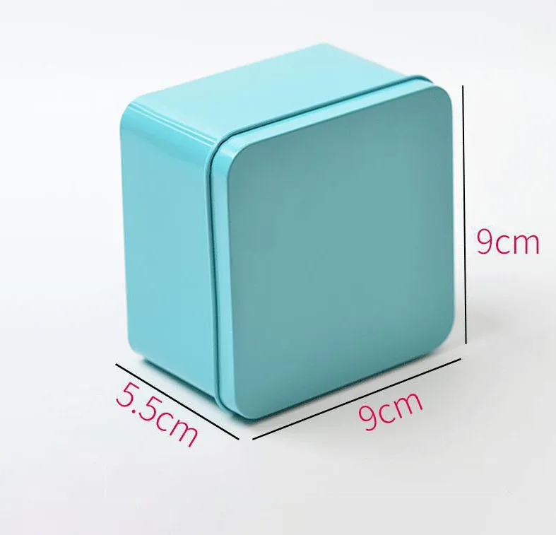 Creative tin square tinplate box gift candy box weight loss candy jewelry packaging tin box