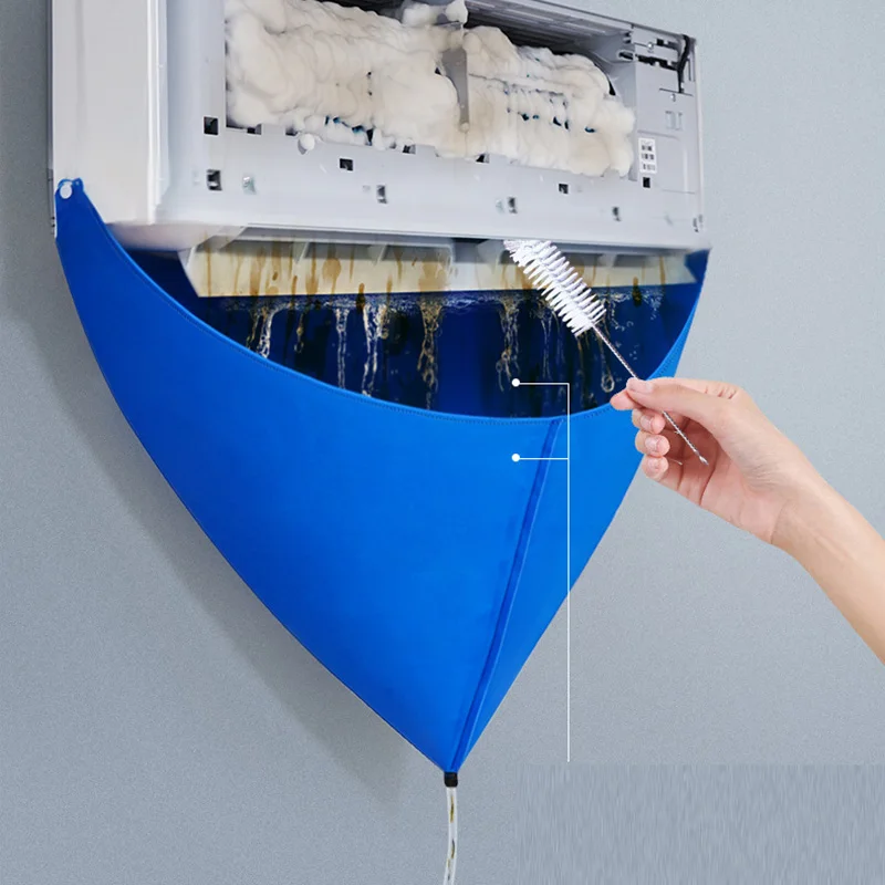 hot selling ac cleaning dust water bag air conditioner cleaning tools cover waterproof cover