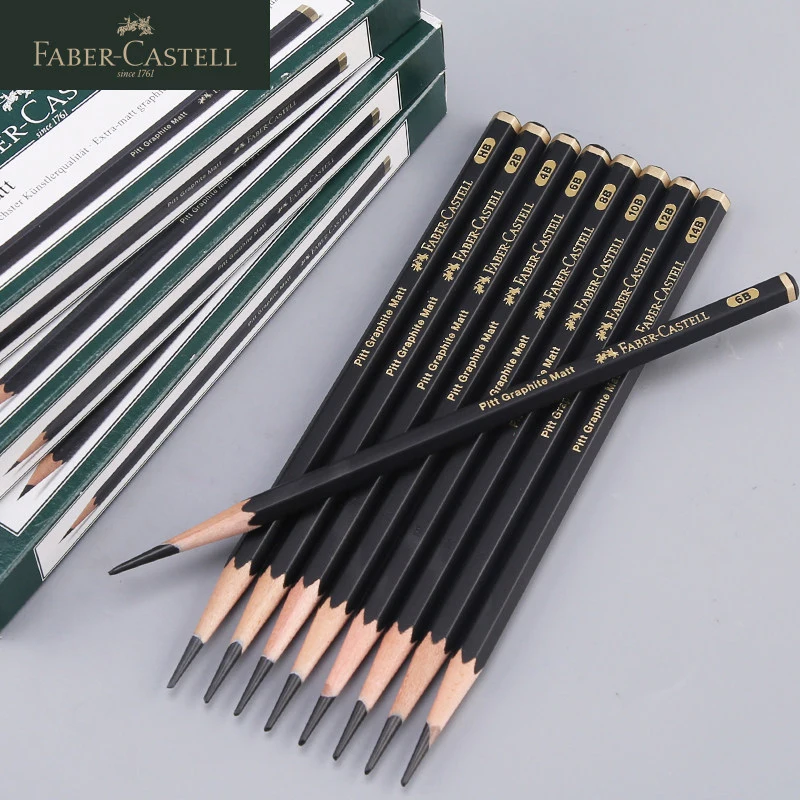 Faber-Castell матовый карандаш для эскизов художественные Графитовые Карандаши рисования письма затенения черные свинцовые дизайнерские