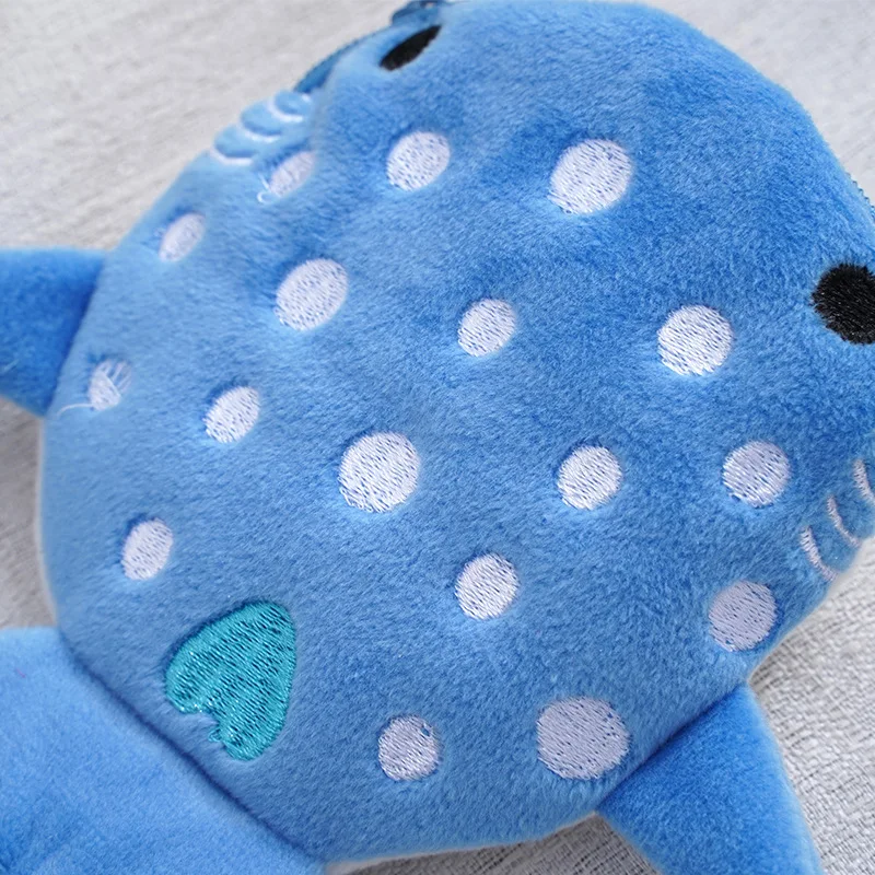 Cute Cartoon Whale Shark Coin Purse Kawaii Wallet Portable Plush Coin Bag Key Earphone Coin Organizer Pouch Zipper Bag Kids Gift