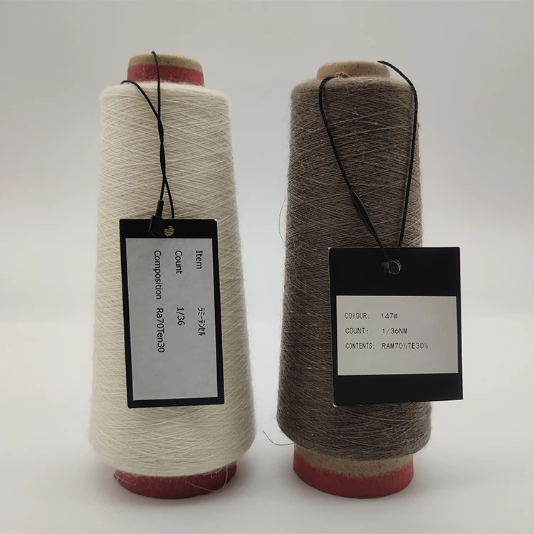 Factory Direct Supplying 1/60NM Ramie Yarn For Knitting And Weaving