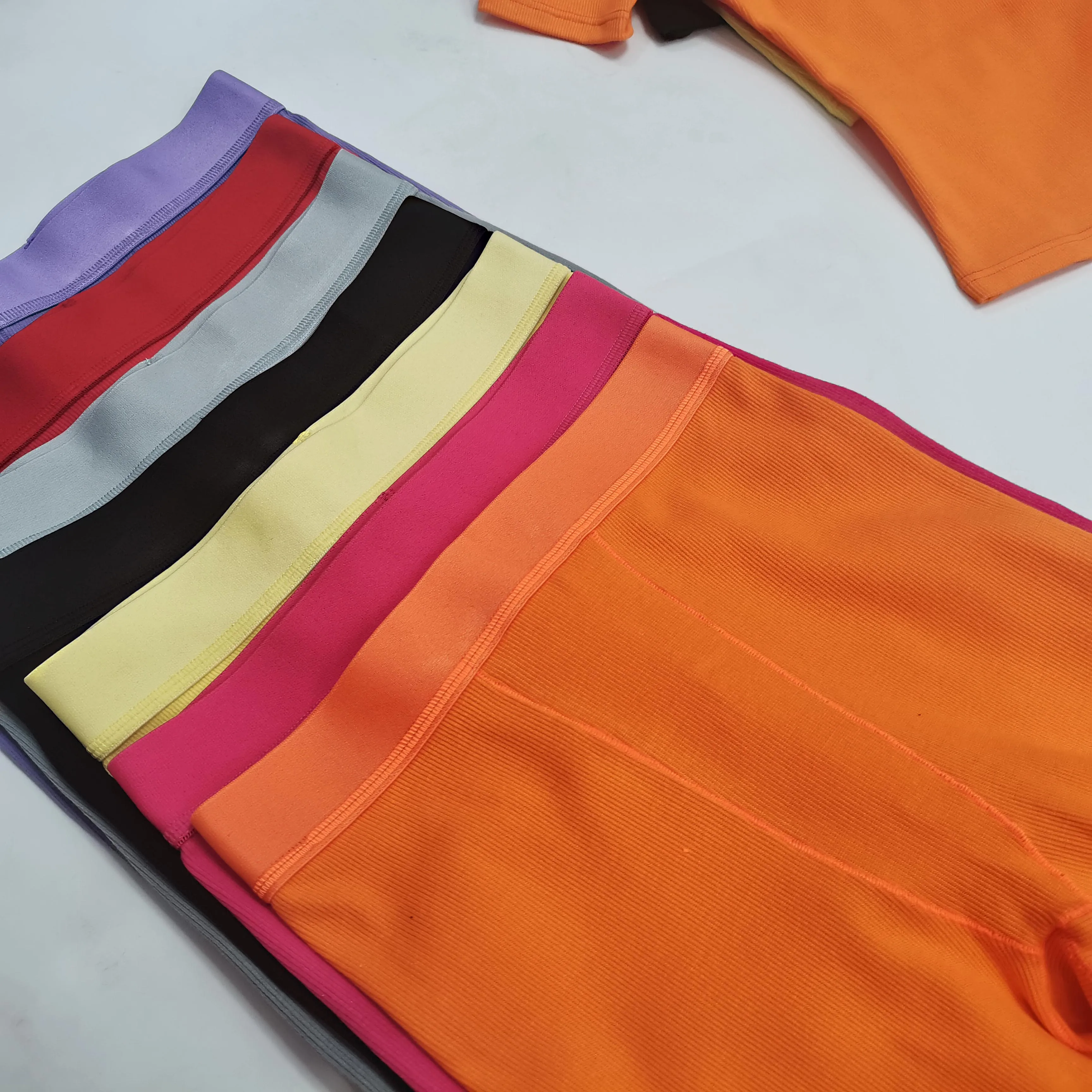 Fall ski dupe cotton ribbed bodysuits short sleeve leggings plus size sexy 2 piece set women outfit custom loungewear