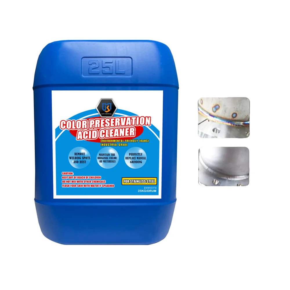 Color maintenance pickling solution rust remover oxides cleaning agent for stainless steel