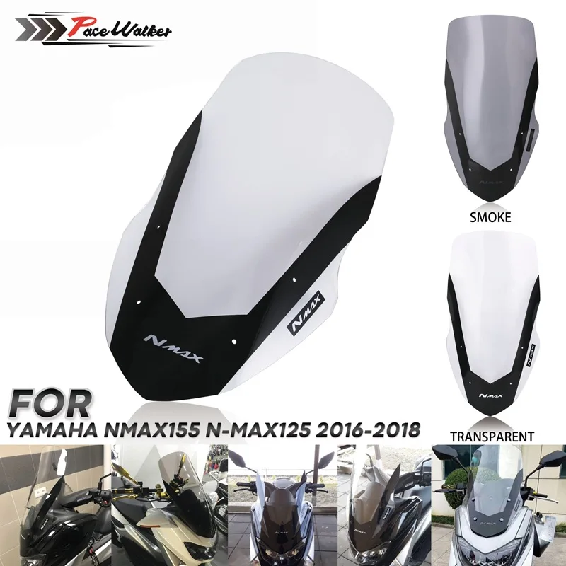 High quality Abs Plastic modified motorcycle parts accessories front screen windshield for NMAX155 NMAXL125 2016/2017/2018