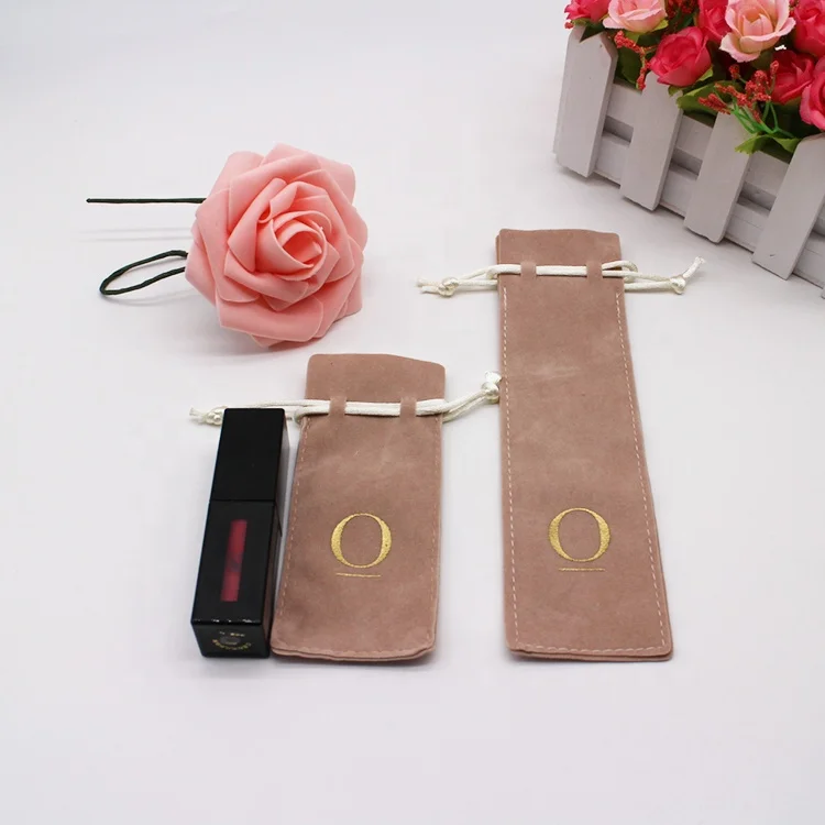 
Customized satin lining drawstring pouch velvet Perfume bottle Bags 