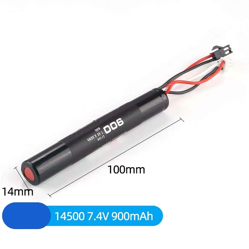 Soshine 2S 7.4V 14500 900mAh Lithium Ion Battery for Toy Oda Palace Plug SM Plug