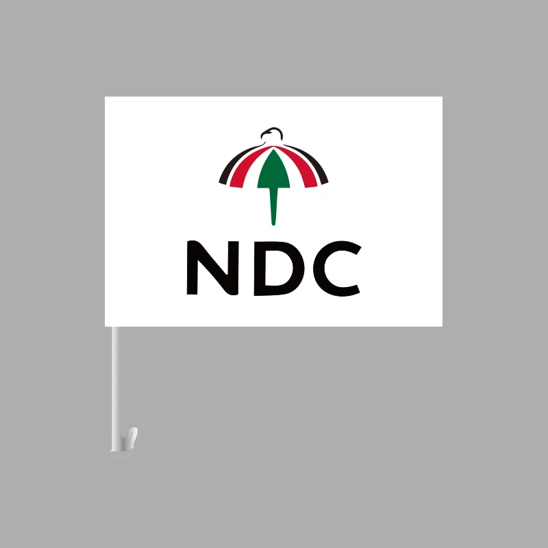 Huiyi Competitive price car 100% Polyester flags window extendable China cheap price Ghana NDC flag for car window inventory