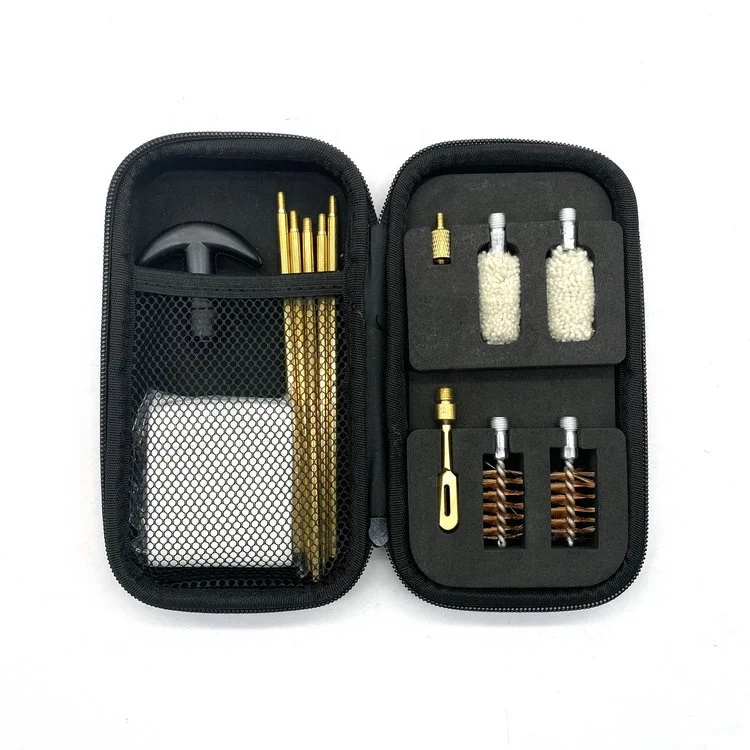 Cleaning Kit for 12 and 20 Gauge Bronze Bristles Brush and Cotton Mop