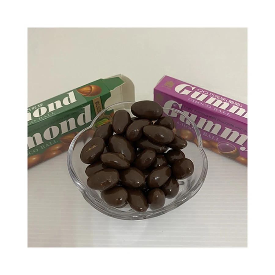 Wholesale price Healthy Puffed Food Milk Chocolate Coated Candy for Travel and Picnic
