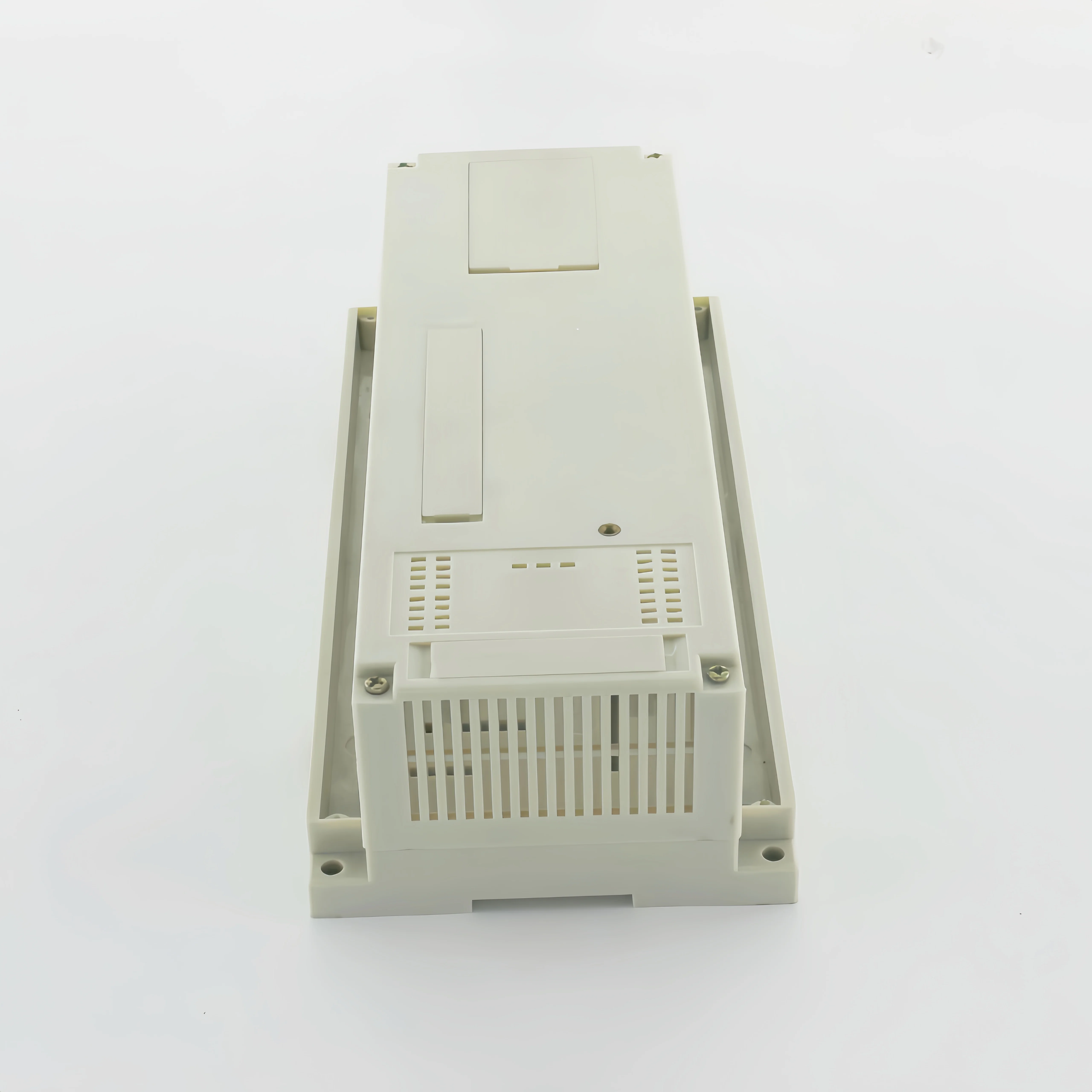 Electronic abs control enclosure plastic housing din rail box from with terminal block