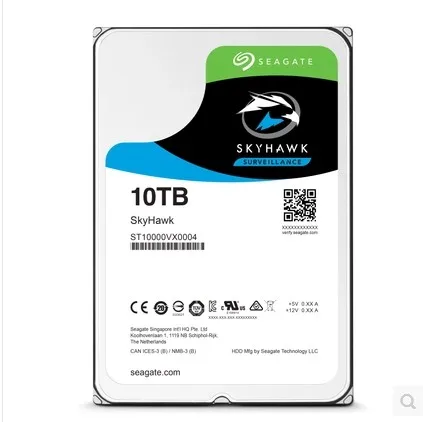Seagate 10 ТБ SkyHawk ST10000VX0004 SATA 6 ГБ/сек. 256MB 3,5 inch HDD для DVR NVR