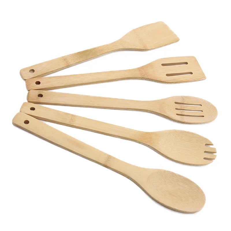 Kitchen Cooking Utensils Set,Bamboo Spoons & Spatula Kitchen Cooking Tools