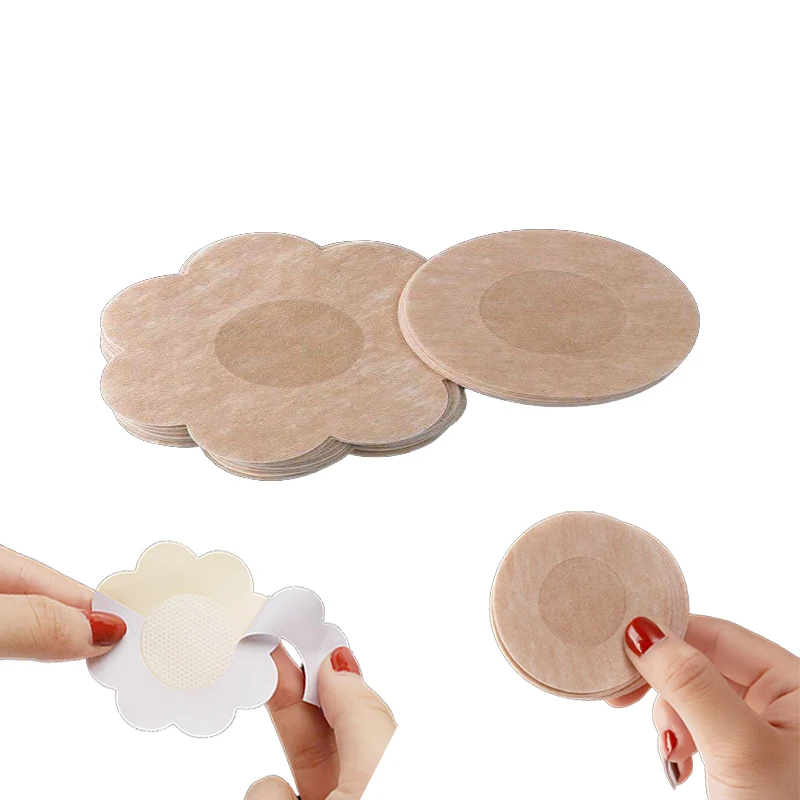 Wholesale Non-Woven Fabric Breast Pasties Invisible Boob Petals Disposable Nipple Cover