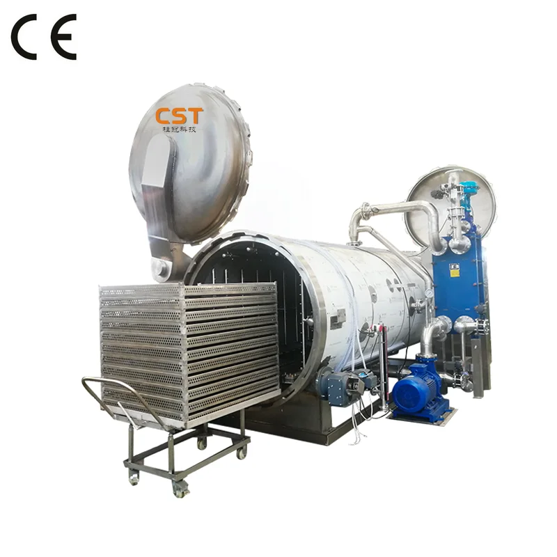 1200# CST steam heating  industrial canning retorts for tuna