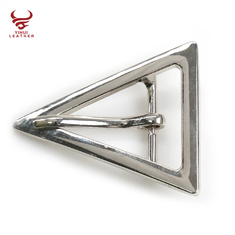 Personalized belt buckles single women zinc alloy triangle belt buckles parts customised belt buckle