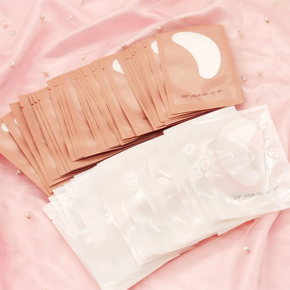 Create Your Own Brand Custom Adhesive Eye Gel Pads Lash Extension Under Eye Pads For Eyelash Extensions