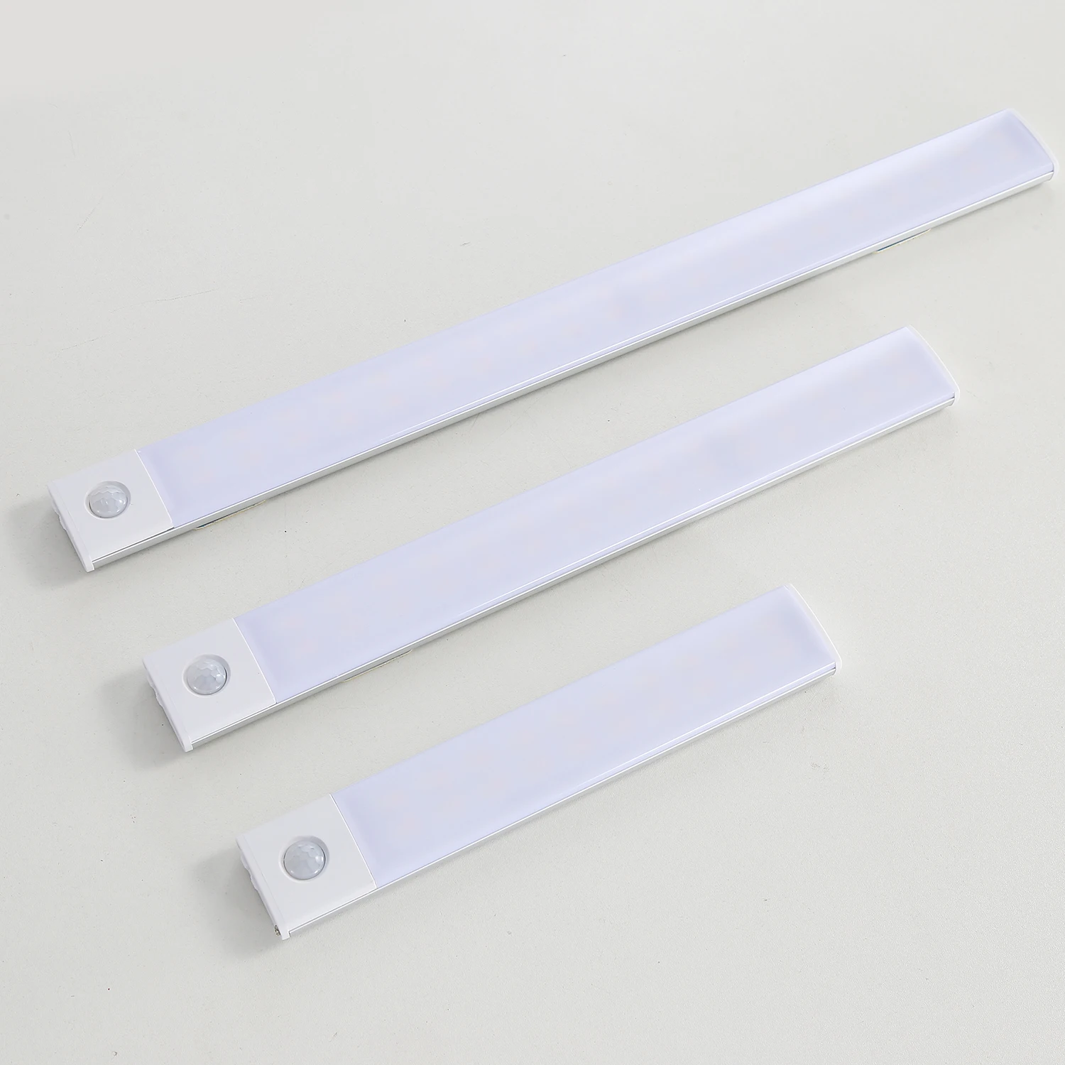 corridor cabinet wardrobe motion sensor light black silver color 3w dimmableled rechargeable under cabinet light for home