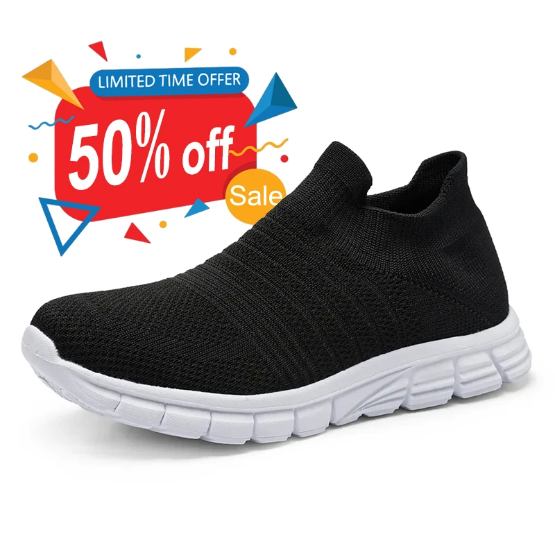 Wholesale Promotions Women Sock Sport Shoes Casual Knitted Sock Sneakers For Girls Comfortable Breathable Daily Running Sports