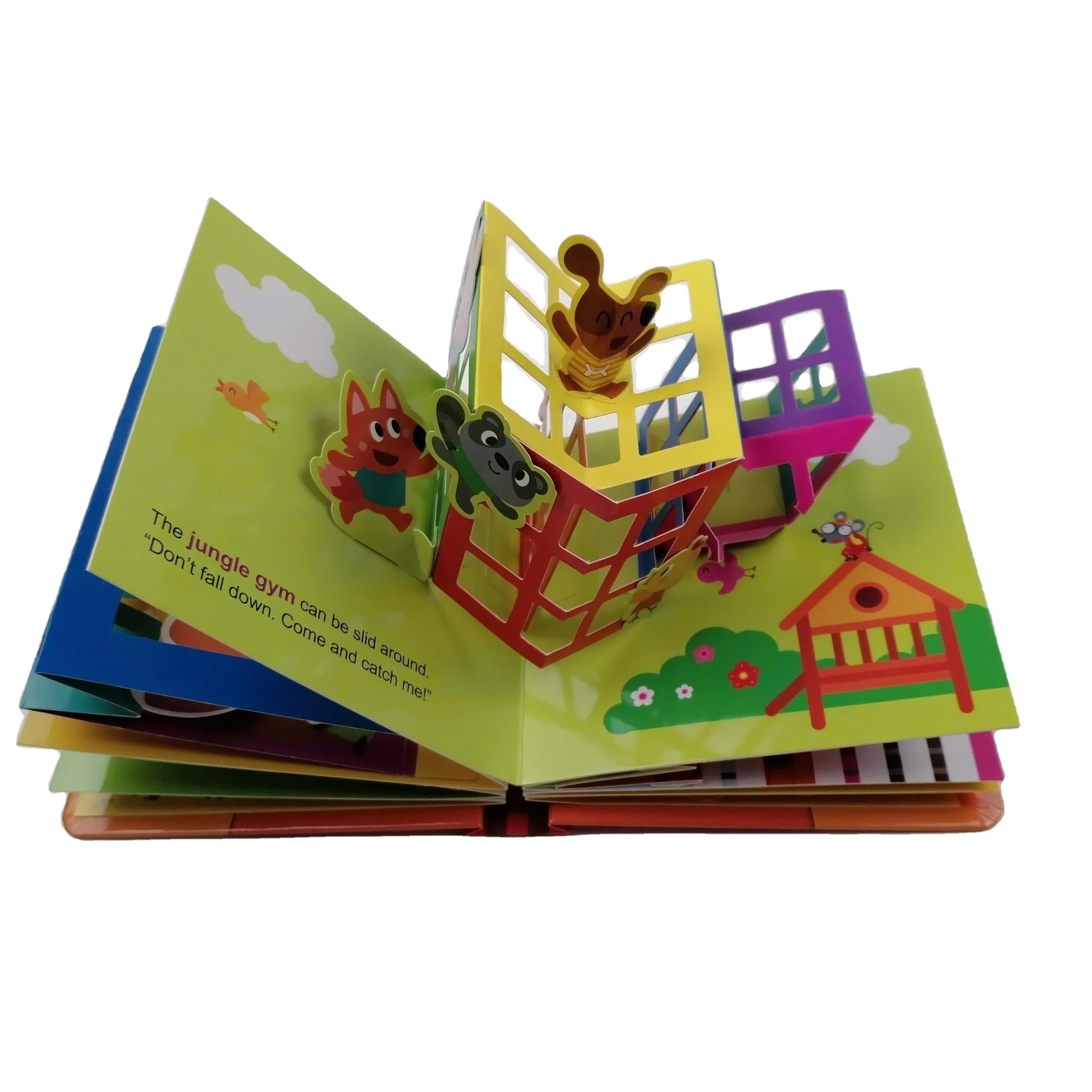 Early education learning materials pop up book printing for