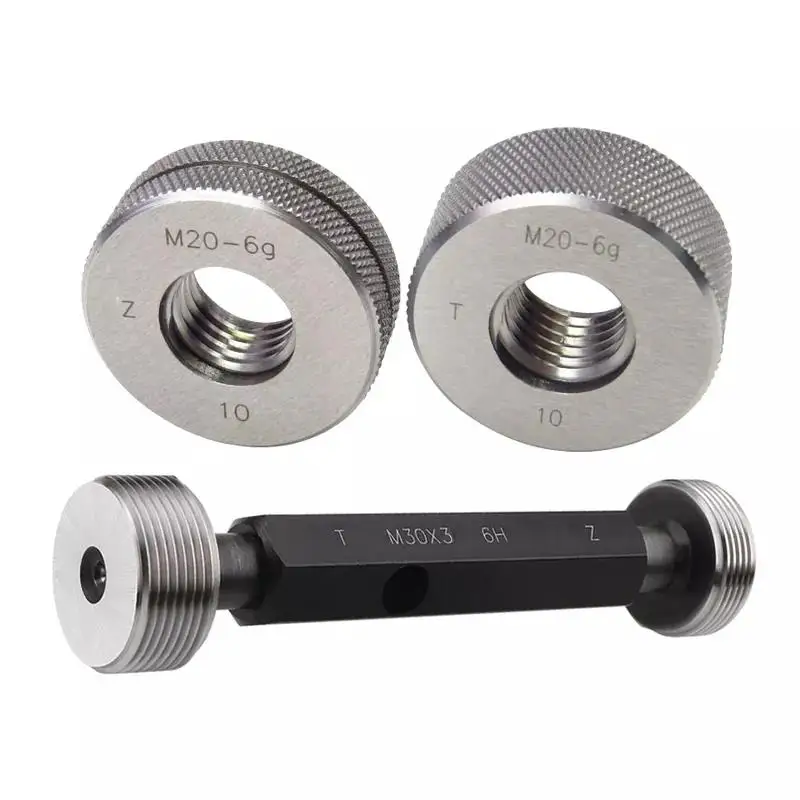 The Metric Screw Plug Gages 4H 5H 6H 7H 8H M1~M300 Steel Gauge Go and No Go Thread Plug Gauge