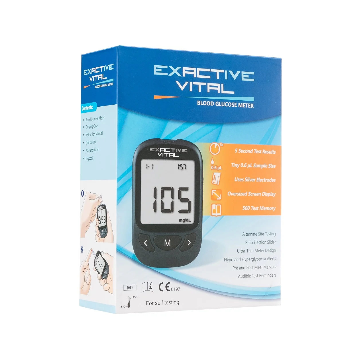New Arriving Meter Glucometer Blood Glucose Monitor For Home Diabetes Test Strips