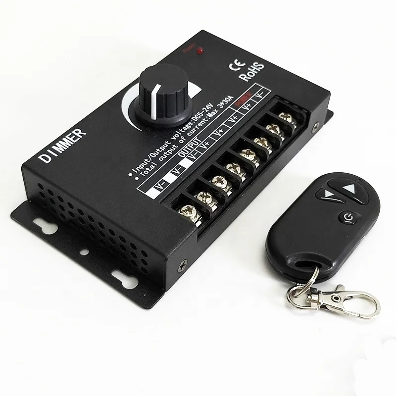 DC12V 24V 18A Knob LED Dimmer for led lights 1080W Dimmer