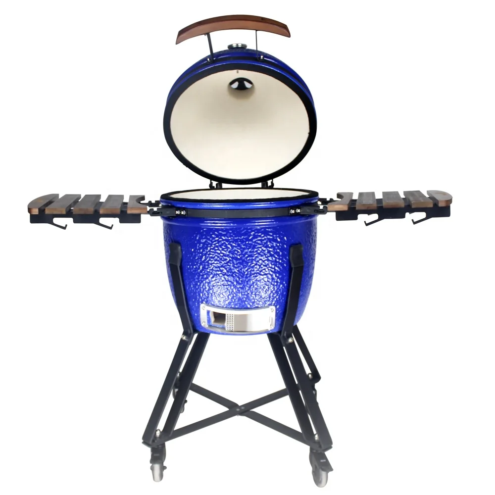 Себ KAMADO 18 дюймов синий керамический гриль Bbq Kamado XXL курильщики угольный для