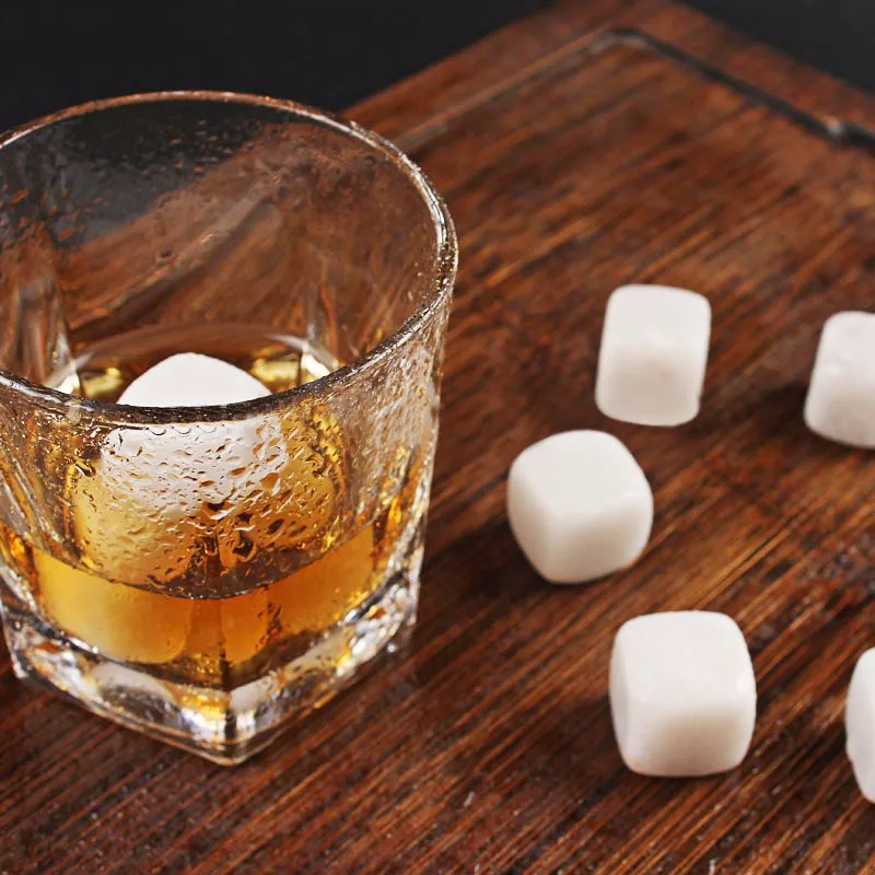 Hot Selling large Jade Ice Whiskey Stone wholesale natural crystal gemstone ice cube stone